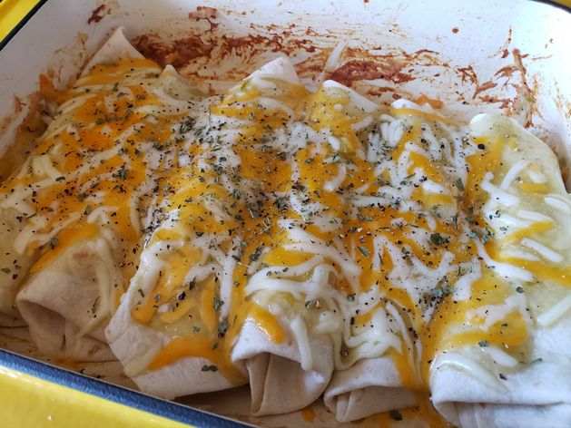 Slow Cooked Chicken Enchiladas wide display