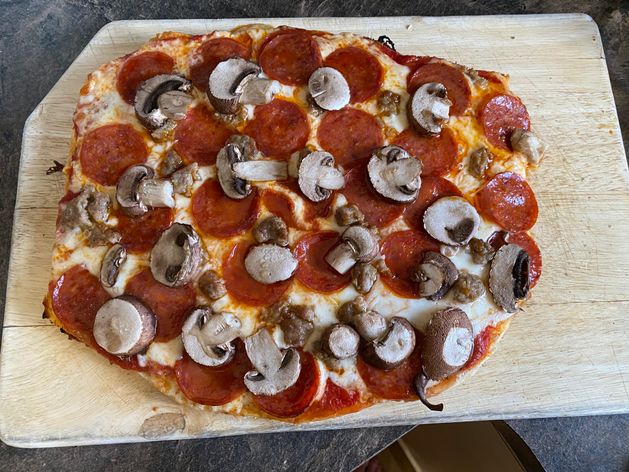 Par-Baked Pizza, Touch Up wide display