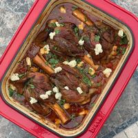 Greek Braised Lamb Shanks (Slow Cook)
