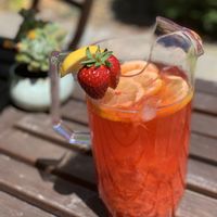 Roasted Strawberry Lemonade