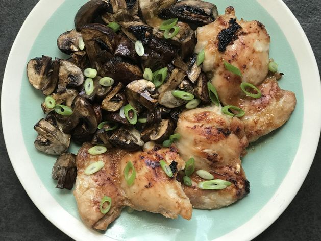 Soy Ginger Chicken with Mushrooms wide display