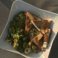 Tofu and Broccoli with Peanut Sauce