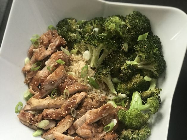 Teriyaki Chicken with Broccoli wide display