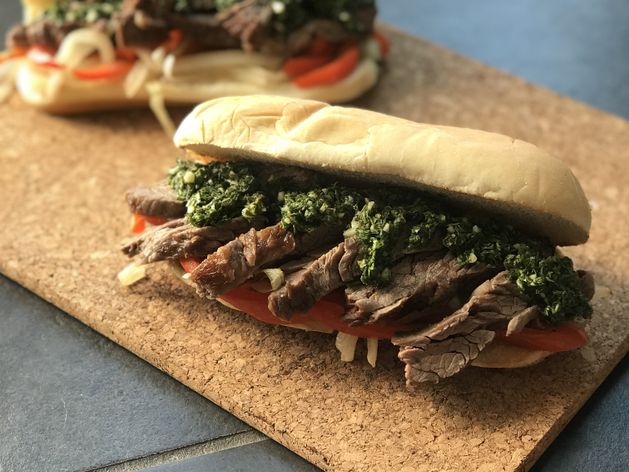 Chimichurri Steak Sandwiches wide display