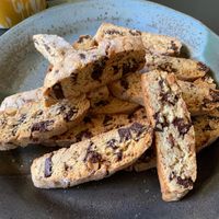 Almond Chocolate Chunk Biscotti