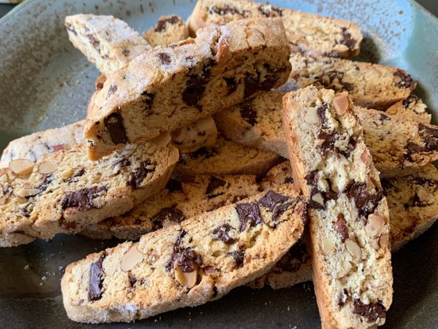 Almond Chocolate Chunk Biscotti wide display