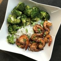 Honey Garlic Shrimp and Broccoli