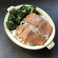 Miso Salmon with Broccoli