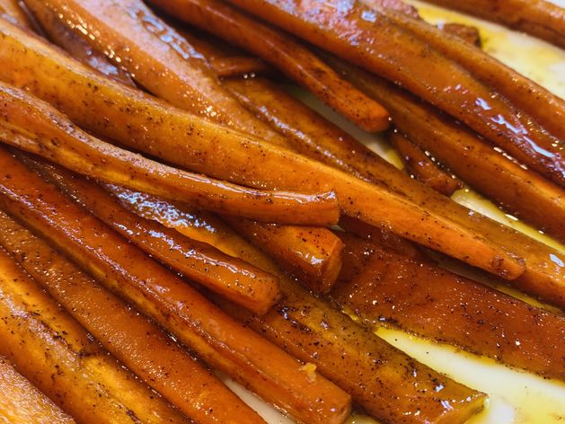 Brown Sugar Glazed Carrots wide display