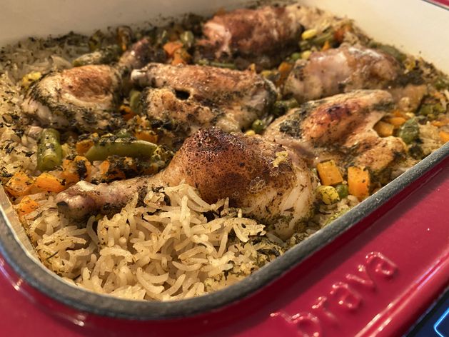 Chicken and Rice (Arroz con Pollo) wide display