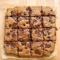 Healthyish Chocolate Chip Blondies