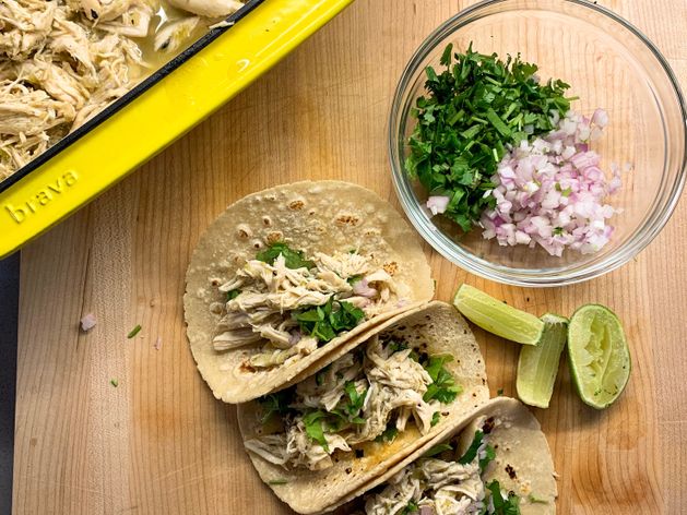 Salsa Verde Chicken Tacos wide display