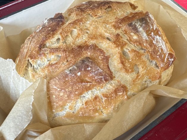 No-knead Sourdough Bread wide display