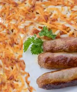 Hashbrowns and Sausage Links wide display