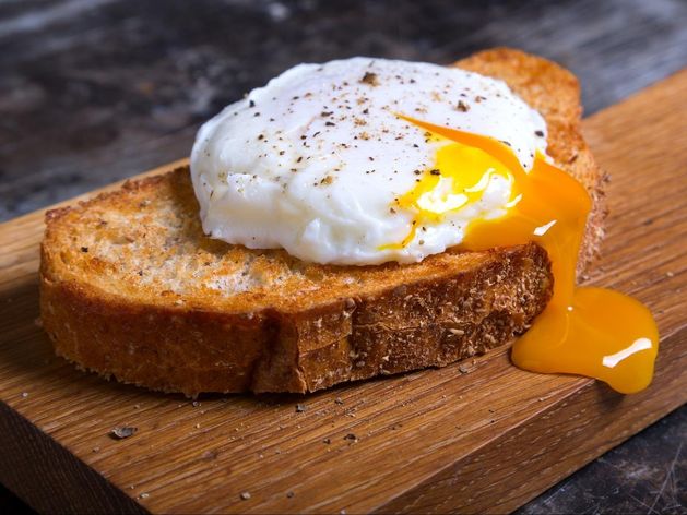 Poached Eggs and Toast (2 Eggs and Toast) wide display