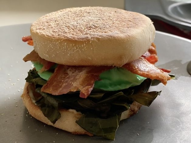 Green Eggs & Ham Breakfast Sandwich wide display
