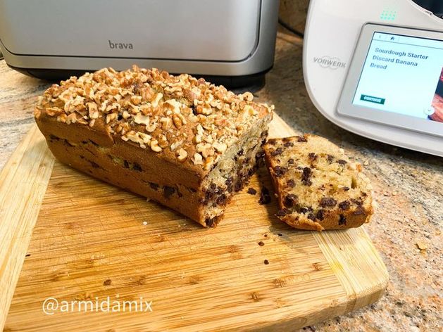 Sourdough Starter Banana Bread wide display