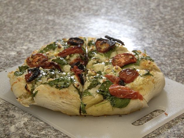 Mediterranean Pizza wide display