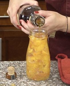 Bourbon Peach Jam wide display