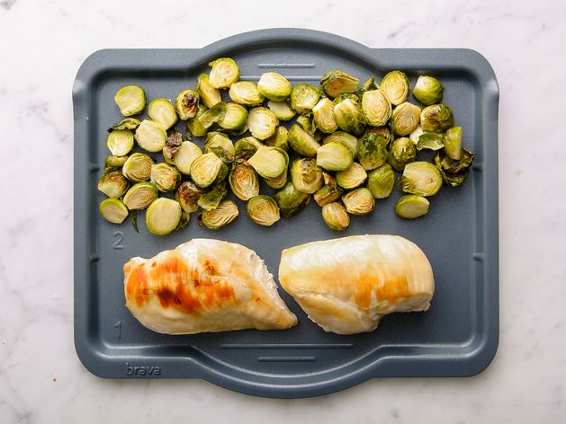 Chicken Breasts and Brussels Sprouts
