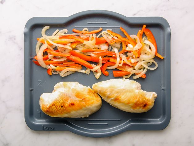 Chicken Breasts with Onions and Peppers