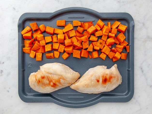 Chicken Breasts and Sweet Potatoes