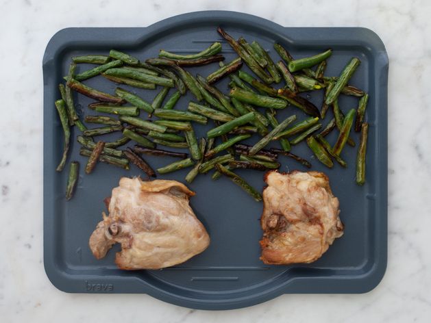 Chicken Thighs (Bone-In and Skin-On) and Green Beans