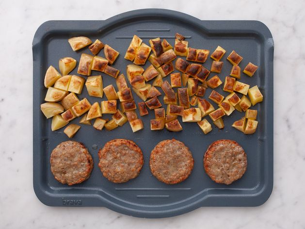 Frozen Sausage Patties and Potatoes