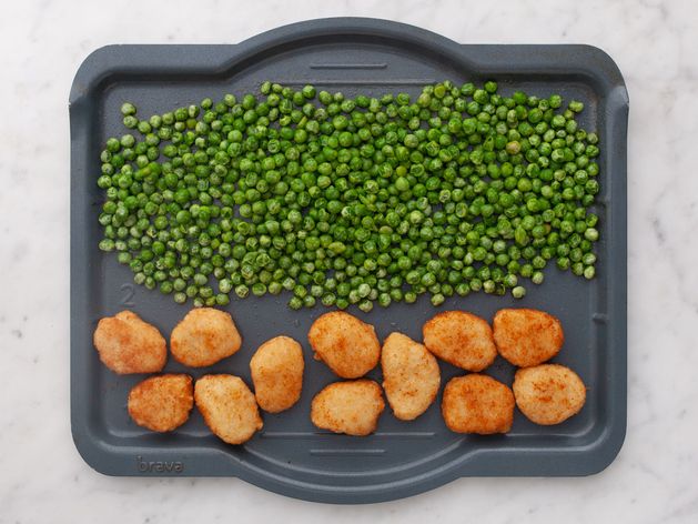 Chicken Nuggets and Frozen Peas