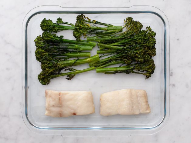 Halibut and Baby Broccoli