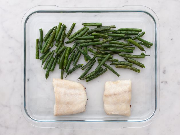 Halibut and Green Beans