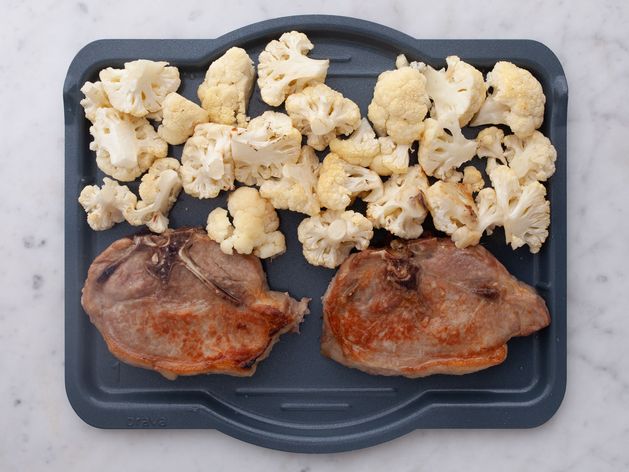 Pork Chops (Bone-In) and Cauliflower