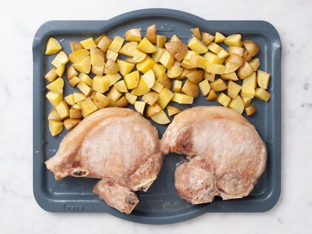 Pork Chops (Bone-In) and Potatoes