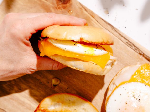 Turkey, Egg, and Cheese Breakfast Sandwich