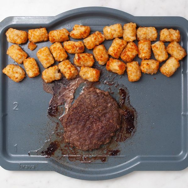 Frozen Hamburger Patties and Tater Tots - Serves 1 — Brava ...
