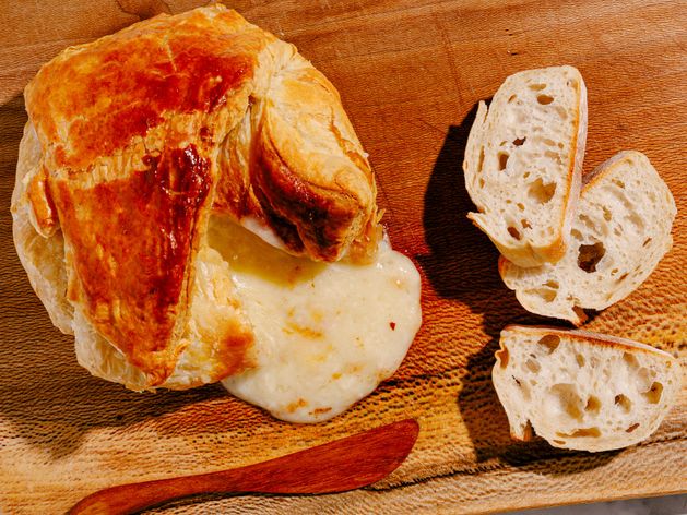 Brie Baked in Puff Pastry