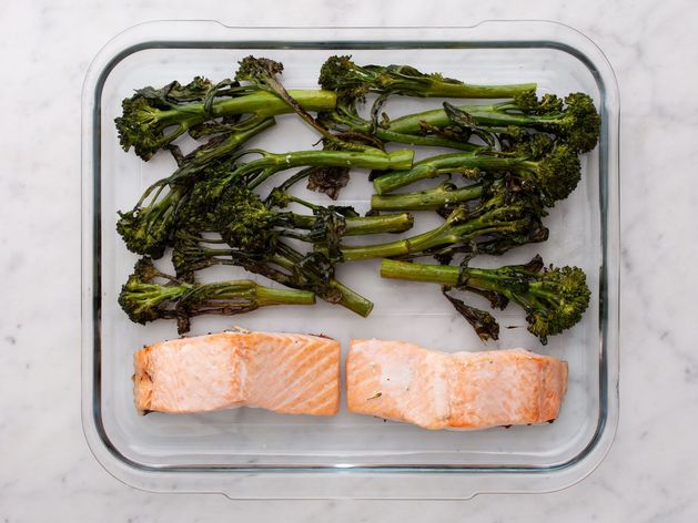 Salmon (Skinless) and Baby Broccoli