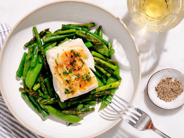 Halibut and Spring Vegetables