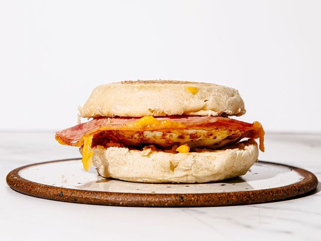 Ham, Egg, and Cheese Breakfast Sandwich