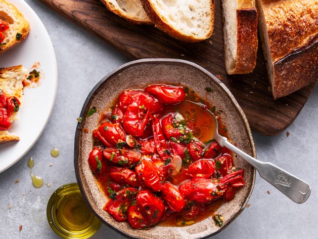 Roasted Tomato Bruschetta