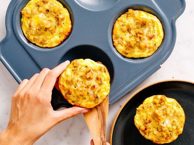 Leftover Stuffing Frittatas