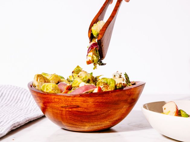 Roasted Brussels Sprout and Apple Salad