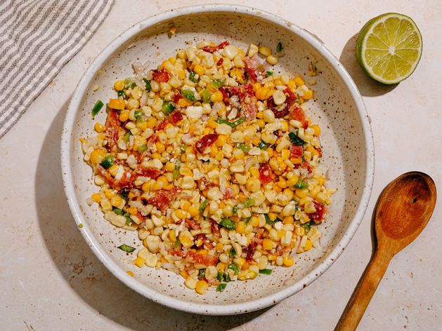 Charred Corn Salad with Bacon and Jalapeño