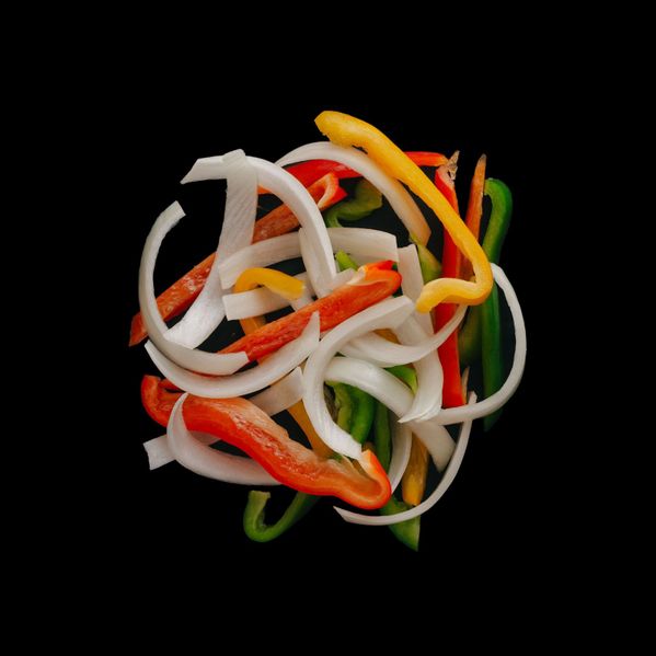 Shrimp (peeled and deveined) and Onions and Peppers image
