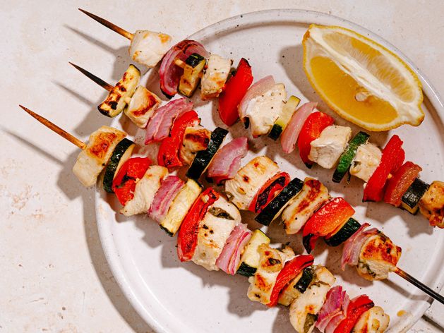 Chicken and Vegetable Skewers